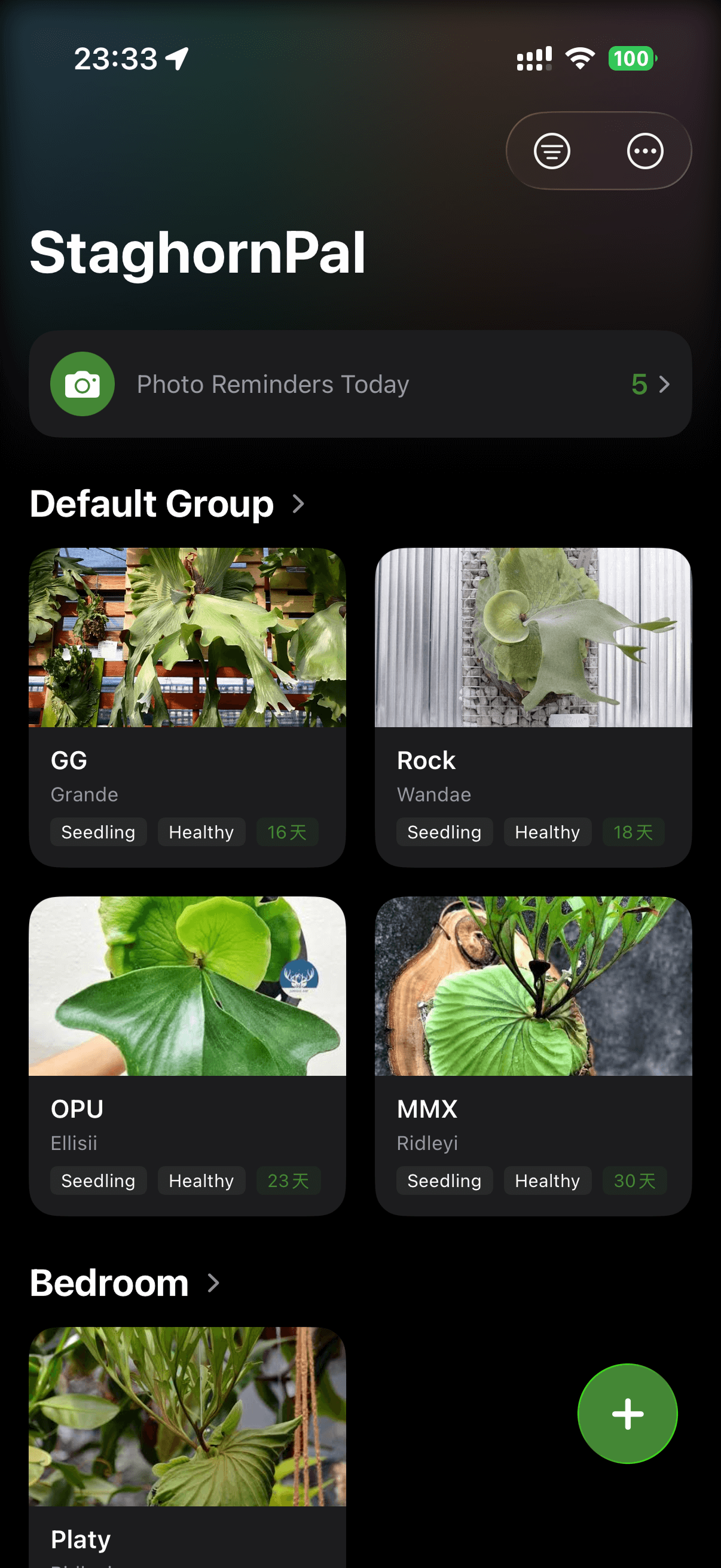 StaghornPal iOS App interface